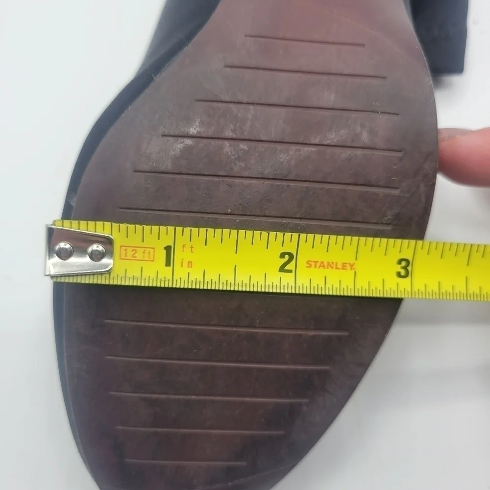 Zara booties with clear rounded heal size 35